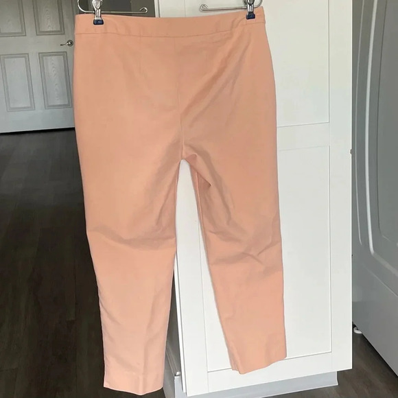 Talbots Hampshire Curvy Peach Crop Ankle Pants Women’s 8 Petite - Picture 4 of 12